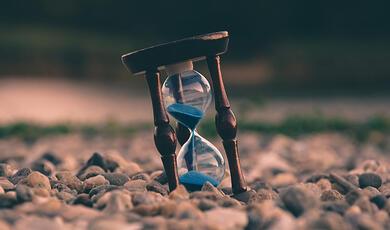 Egg timer running out on pebble beacjh