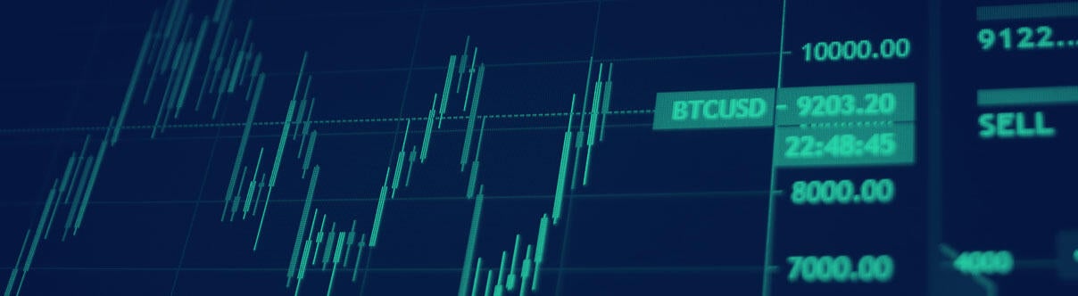 digital screen showing financial data and graphs
