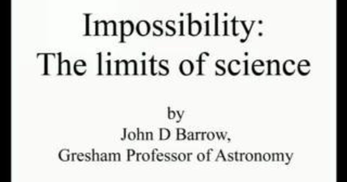 Impossibility The Limits of Science