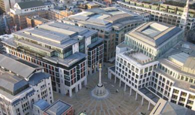 Paternoster Square in London from above
