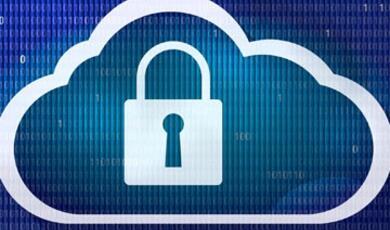 Image of lock inside cloud