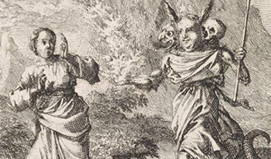 'Personified soul meets sin' drawing