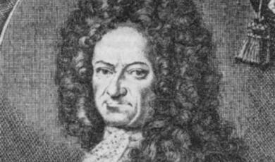 Engraving of Gottfried Wilhelm Leibniz
