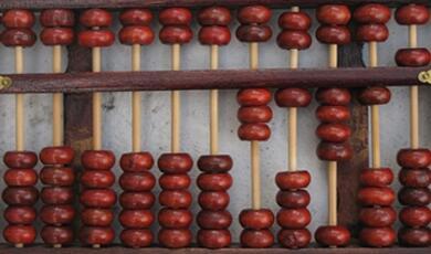 a red abacus