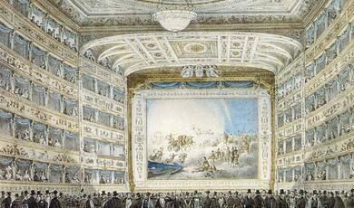 Theatre with Opera being staged
