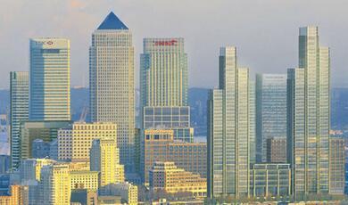 City scape from a distance