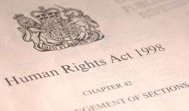 title page of Human Rights Act 1998