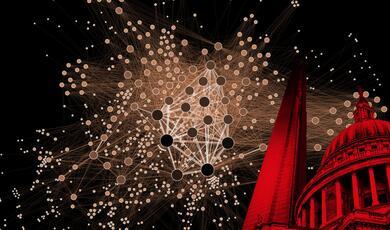 a computer generated image of a neural network in brown