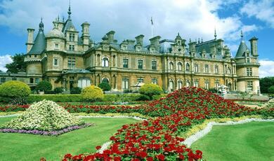 Turreted Victorian mansion built for Baron de Rothschild