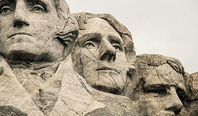 Faces of Mount Rushmore