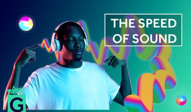 Man wearing headphones