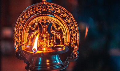 Diwali candle-holder
