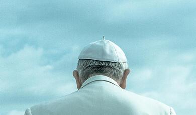 Pope head and shoulders from behind