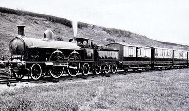 Victorian steam train