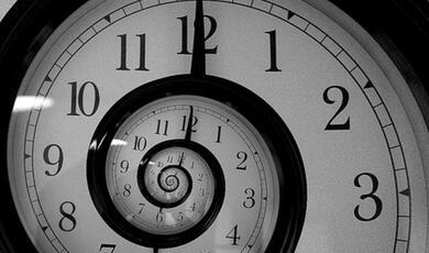 spiral shaped clock